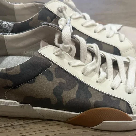 Dolce Vita Shoes Dolce Vita Zina Sneakers Off White Camo Size